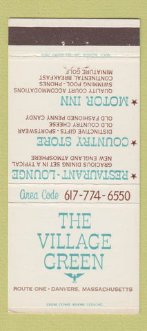 Matchbook Cover - Village Green Danvers MA 30 Strike