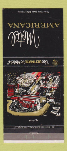 Matchbook Cover - Motel Americana New Stanton Greensburg PA WEAR 30 Strike