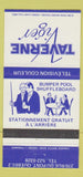 Matchbook Cover - Taverne Viger Quebec QC 30 Strike