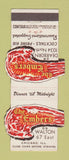 Matchbook Cover - Embers Chicago IL Contour