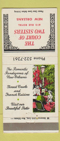 Matchbook Cover - Court of Two Sisters New Orleans LA 30 Strike