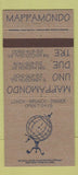 Matchbook Cover - Mappamondo Restaurant 30 Strike