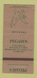 Matchbook Cover - Pegasus New York City Bar Cafe 30 Strike