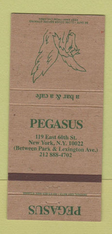 Matchbook Cover - Pegasus New York City Bar Cafe 30 Strike