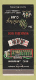 Matchbook Cover - Monterey Club Cards Gardena CA 30 Strike