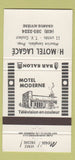 Matchbook Cover - Hotel Motel Lagace Grande Riviere QC 30 Strike