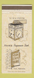 Matchbook Cover - York State Bank NE 30 Strike