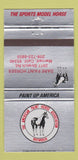 Matchbook Cover - American Paint Horse Association Merced CA 30 Strike