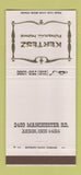 Matchbook Cover - Kertesz Funeral Home Akron OH 30 Strike