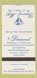 Matchbook Cover - Diamond Motel Owen Sound ON 30 Strike