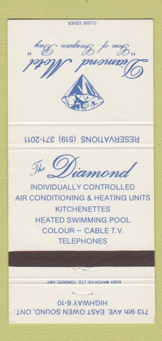 Matchbook Cover - Diamond Motel Owen Sound ON 30 Strike