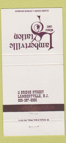 Matchbook Cover - Lambertville Station NJ 30 Strike