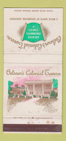 Matchbook Cover - Oelsner's Colonial Tavern Covington KY WEAR 30 Strike