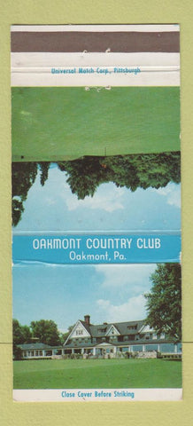 Matchbook Cover - Oakmont Country Club PA WORN 30 Strike