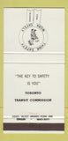 Matchbook Cover - Toronto ON Transit Commission WEAR 30 Strike