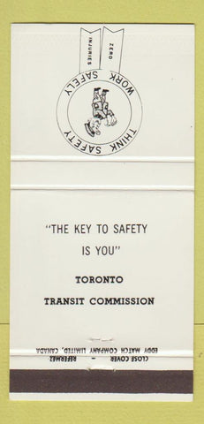 Matchbook Cover - Toronto ON Transit Commission WEAR 30 Strike