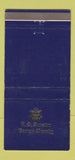 Matchbook Cover - US Senator George Murphy Actor Movies CA WEAR 30 Strike