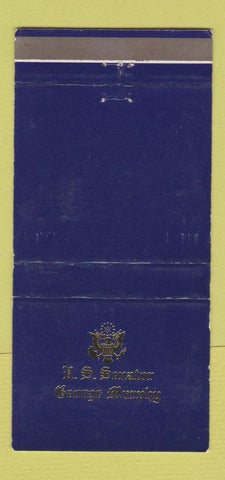 Matchbook Cover - US Senator George Murphy Actor Movies CA WEAR 30 Strike