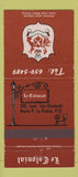Matchbook Cover - Le Colonial La Prairie QC 30 Strike