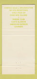 Matchbook Cover - Hotel Chateau Laurier QC 30 Strike