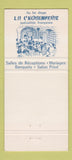 Matchbook Cover - Restaurant Duchesse Anne Montreal QC girlie 30 Strike