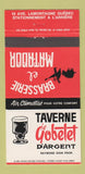 Matchbook Cover - Taverne Gobelet D'Argent Quebec QC 30 Strike