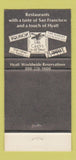 Matchbook Cover - Hyatt Regency Hotel San Francisco CA WEAR 30 Strike