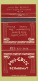 Matchbook Cover - Phoebus Restaurant  #2 30 Strike