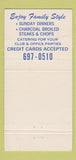Matchbook Cover - Topaze Restaurant Pizza Canada  30 Strike