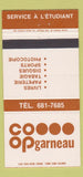 Matchbook Cover - COOP Garneau 30 Strike