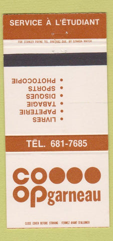 Matchbook Cover - COOP Garneau 30 Strike