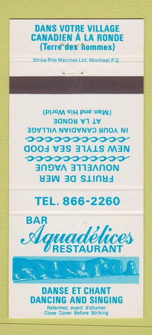 Matchbook Cover - Bar Aquadelices Restaurant QC 30 Strike