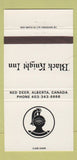 Matchbook Cover - Black Knight Inn Red Deer AB 30 Strike