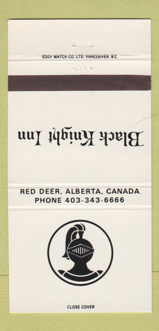 Matchbook Cover - Black Knight Inn Red Deer AB 30 Strike