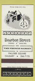 Matchbook Cover - Bourbon Street Restaurant Calgary AB 30 Strike