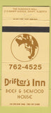 Matchbook Cover - Drifter's Inn Restaurant Banff AB 30 Strike