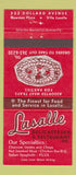 Matchbook Cover - Lasalle Restaurant Deli QC 30 Strike