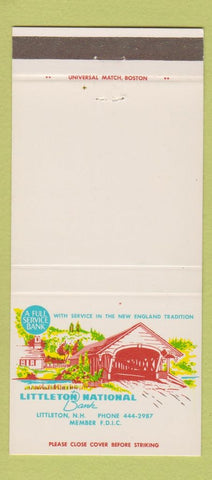Matchbook Cover - Littleton National Bank NH 30 Strike