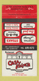 Matchbook Cover - Casa Valencia Restaurant Chateauguay QC 30 Strike