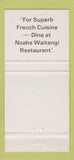 Matchbook Cover - Hertz Rental Cars Noah's Christchurch New Zealand 30 Strike