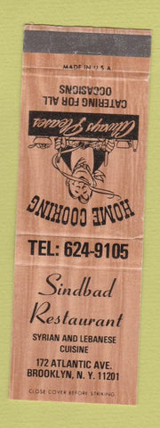 Matchbook Cover - Sindbad Restaurant Brooklyn NY