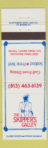 Matchbook Cover - Skipper's Galley Seafood Fort Myers Beach FL