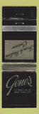 Matchbook Cover - Gene's French Italian Restaurant New York City WEAR