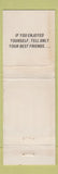 Matchbook Cover - Peacock's Nite Club New York City WORN