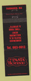 Matchbook Cover - Pasta House Fairhaven MA