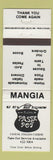 Matchbook Cover - Pasta Pot Italian Mangia East Killington VT