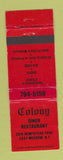 Matchbook Cover - Colony Diner Restaurant East Meadow NY WEAR