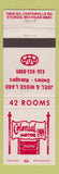 Matchbook Cover - Colonial Motor Inn Sturgis MI