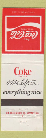 Matchbook Cover - Coca Cola Soda Everything Nice WEAR