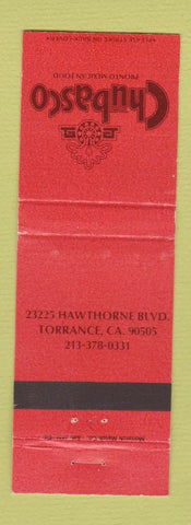 Matchbook Cover - Chubasco Mexican Food Torrance CA